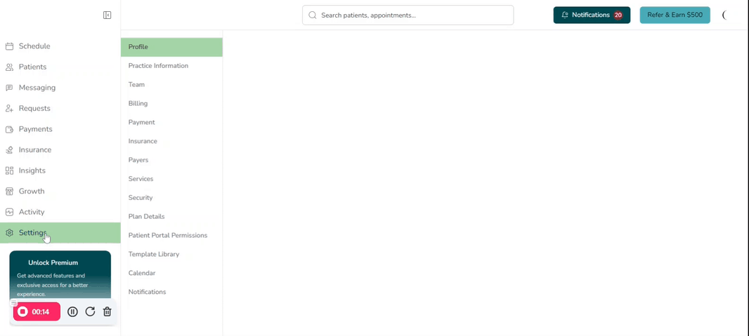 designated sevices to be booked online