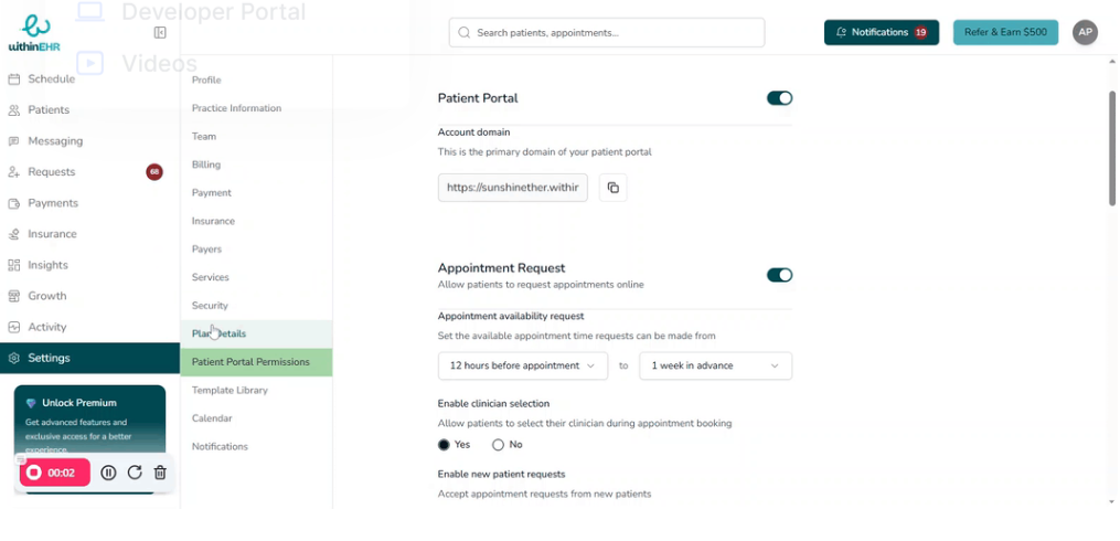 Enable Online Appointment Booking